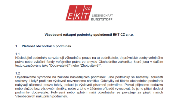Všeobecné nákupní podmínky
